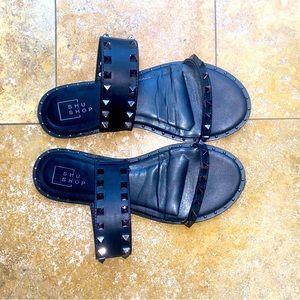 Shu Shop Black Deborah Sandals